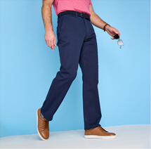 Stretch Chino Trouser With Free Belt